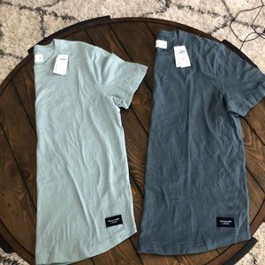 Anf men’s curved hem T shirt’s Xl